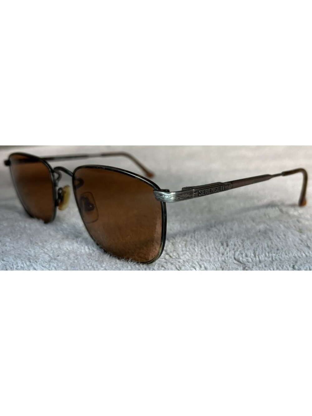 Vintage Serengeti Mariner Antique Rose Metal 5581 Sunglasses Rose Red Lenses